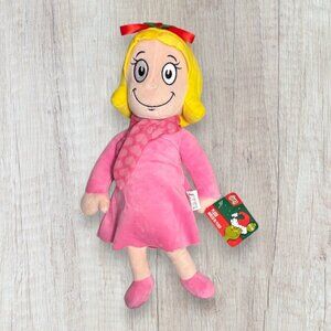 NWT DR SEUSS Cindy Lou Who 12" Grinch Christmas Doll Plush Whoville Aurora World